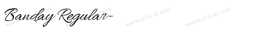 Banday Regular字体转换 Banday Regular字体转换